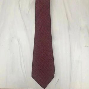 Guy Laroche Mens Red Pattern Silk Tie